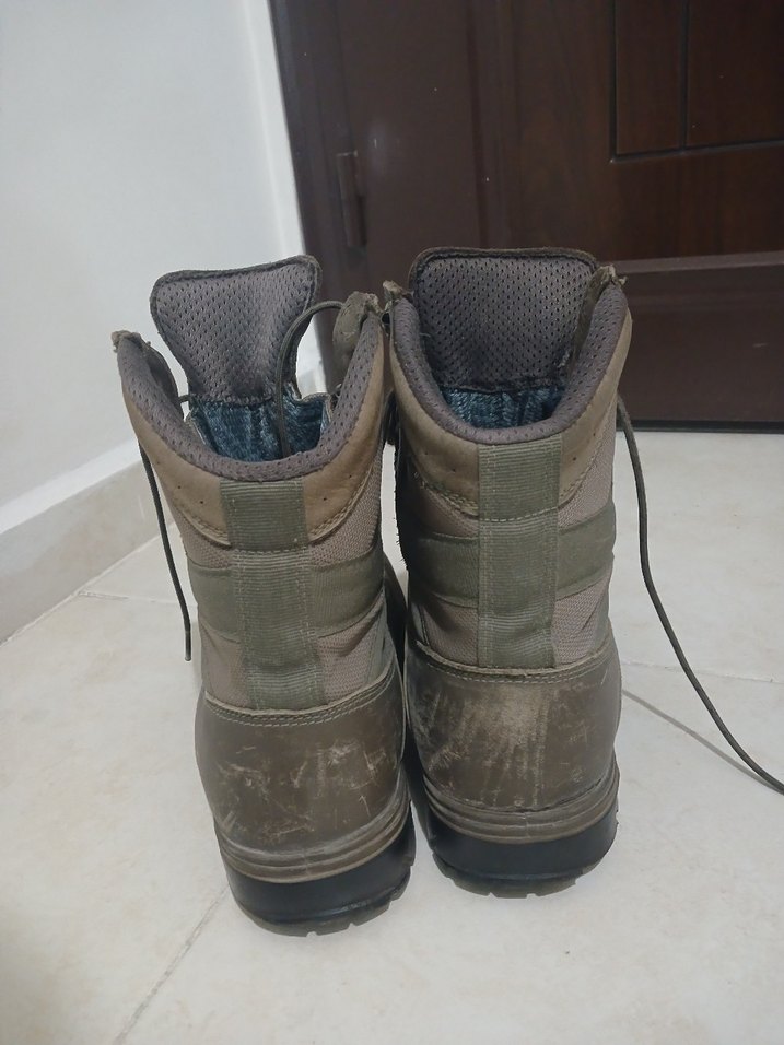 Kahverengi Deri Erkek Askeri Botlar - Görsel 4