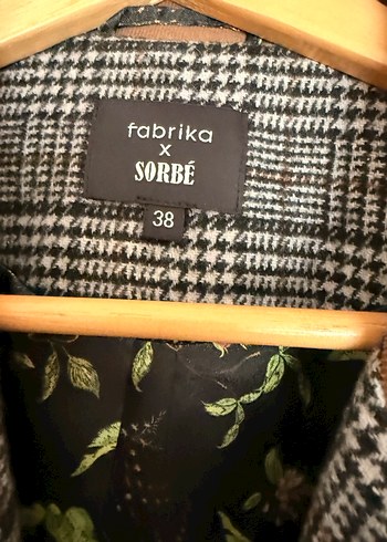 Düğmeli Kahverengi Ekose Kadın Blazer Ceket - Görsel 2