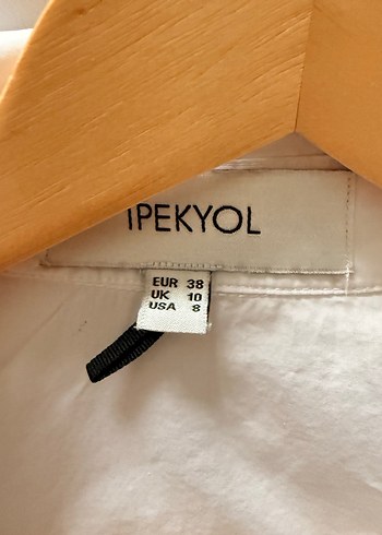 İpekyol Beyaz Nakışlı Kadın Gömlek - Görsel 2