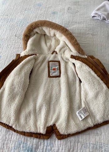 Kürklü Kahverengi Erkek Çocuk Mont - Görsel 4