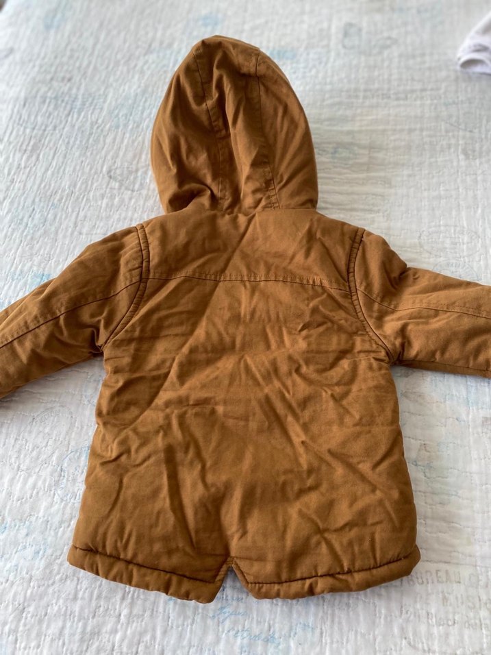 Kürklü Kahverengi Erkek Çocuk Mont - Görsel 2