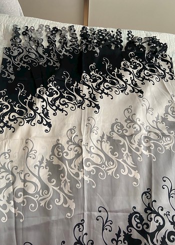 Gri Gotik Desenli Perde - Görsel 2