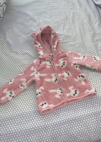 Kürklü Kapüşonlu Pembe Bebek Kız Tulumu - Görsel 4