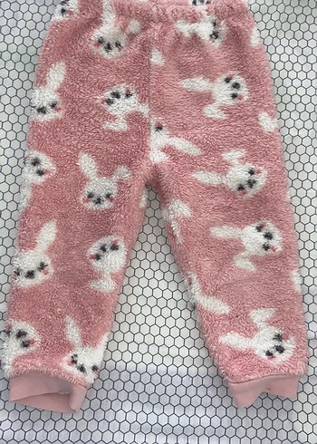 Kürklü Kapüşonlu Pembe Bebek Kız Tulumu - Görsel 2