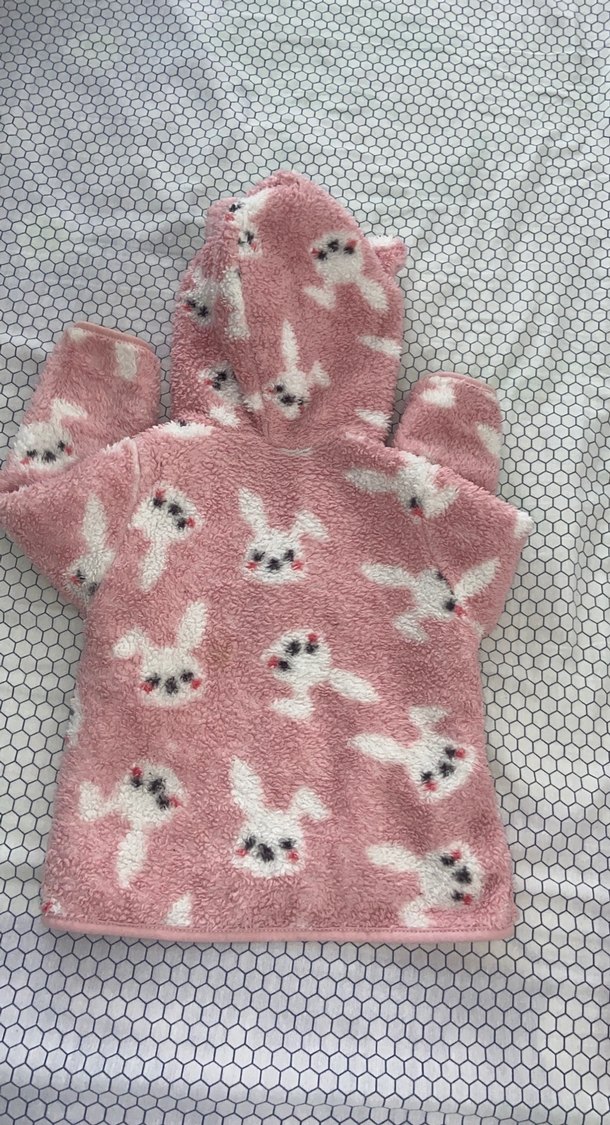 Kürklü Kapüşonlu Pembe Bebek Kız Tulumu - Görsel 5