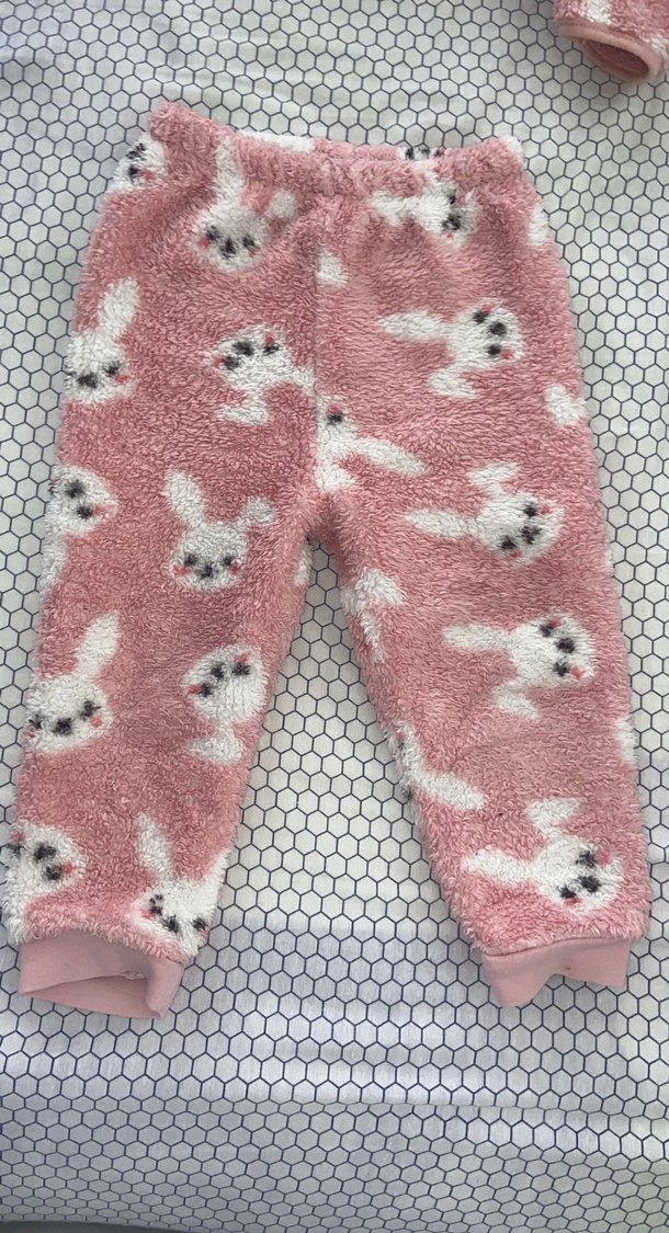 Kürklü Kapüşonlu Pembe Bebek Kız Tulumu - Görsel 2