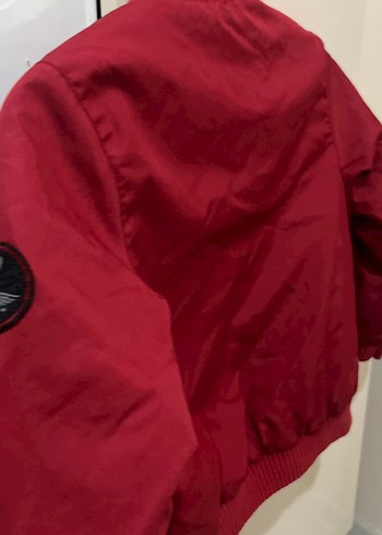 Kırmızı Fermuarlı Erkek Çocuk Ceketi - Görsel 4