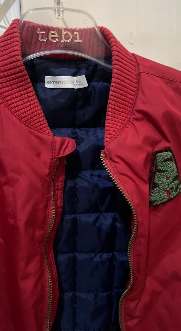 Kırmızı Fermuarlı Erkek Çocuk Ceketi - Görsel 2