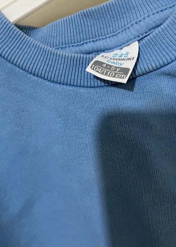 Erkek çocuk mavi  Uzun Kollu Sweatshirt 4 5 yaş - Görsel 2