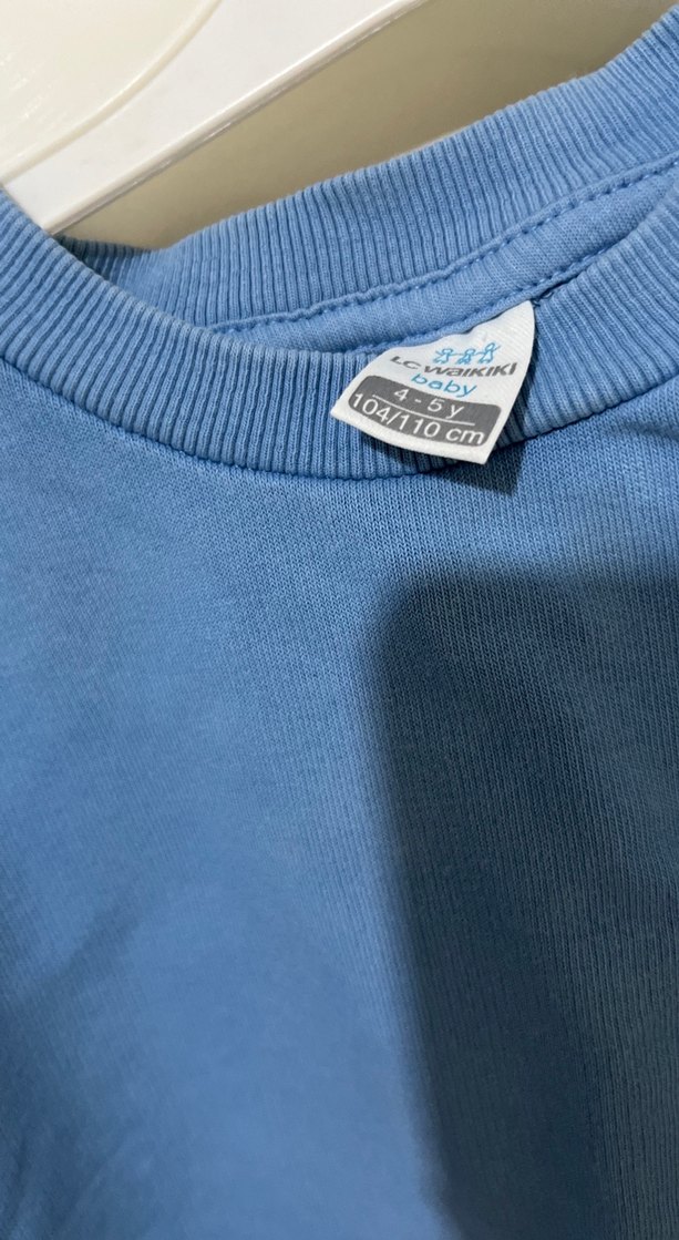 Erkek çocuk mavi  Uzun Kollu Sweatshirt 4 5 yaş - Görsel 2