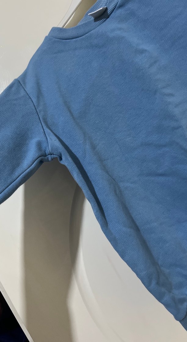 Erkek çocuk mavi  Uzun Kollu Sweatshirt 4 5 yaş - Görsel 3