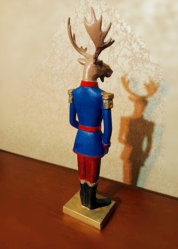 Renkli Geyik Figürlü Dekoratif Biblo - Görsel 4