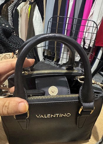 Valentino Siyah Deri Kadın Çanta - Görsel 7