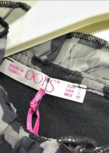 Gri Leopar Desenli Uzun Kadın Elbise - Görsel 2