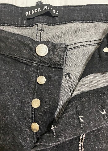 Black Island Siyah Denim Pantolon - Görsel 3