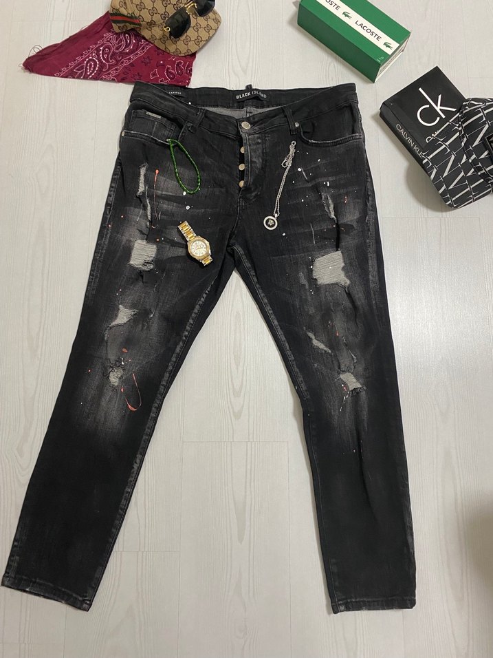 Black Island Siyah Denim Pantolon - Görsel 2