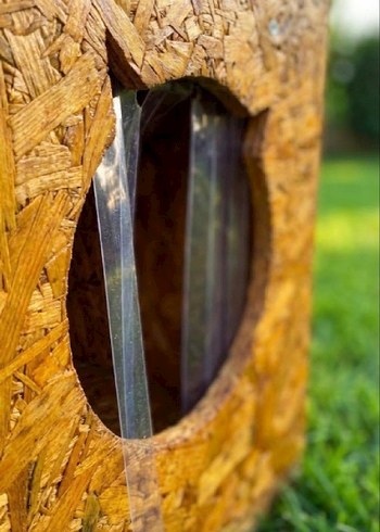 Sıfır El Yapımı Çift Girişli 2 Yuvalı OSB Kedi Evi - Görsel 5