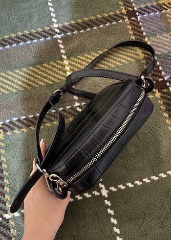 Siyah Deri Kadın Çanta - Görsel 3