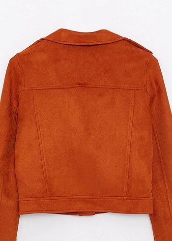 Kadın Kiremit Süet Biker Ceket LCW 38 beden - Görsel 2