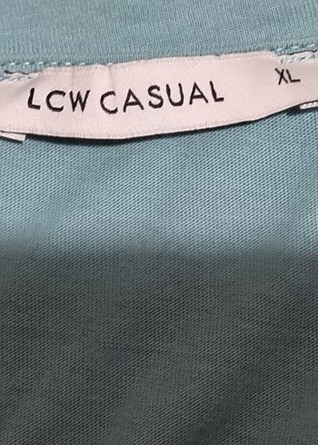 Mavi Pamuklu Baskılı Salaş Tişört - Görsel 5