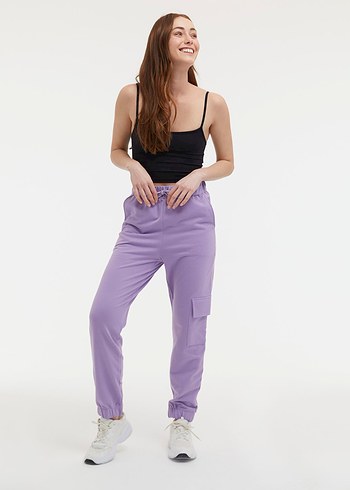 Mor Rahat ve Şık Kadın Eşofman - Görsel 4