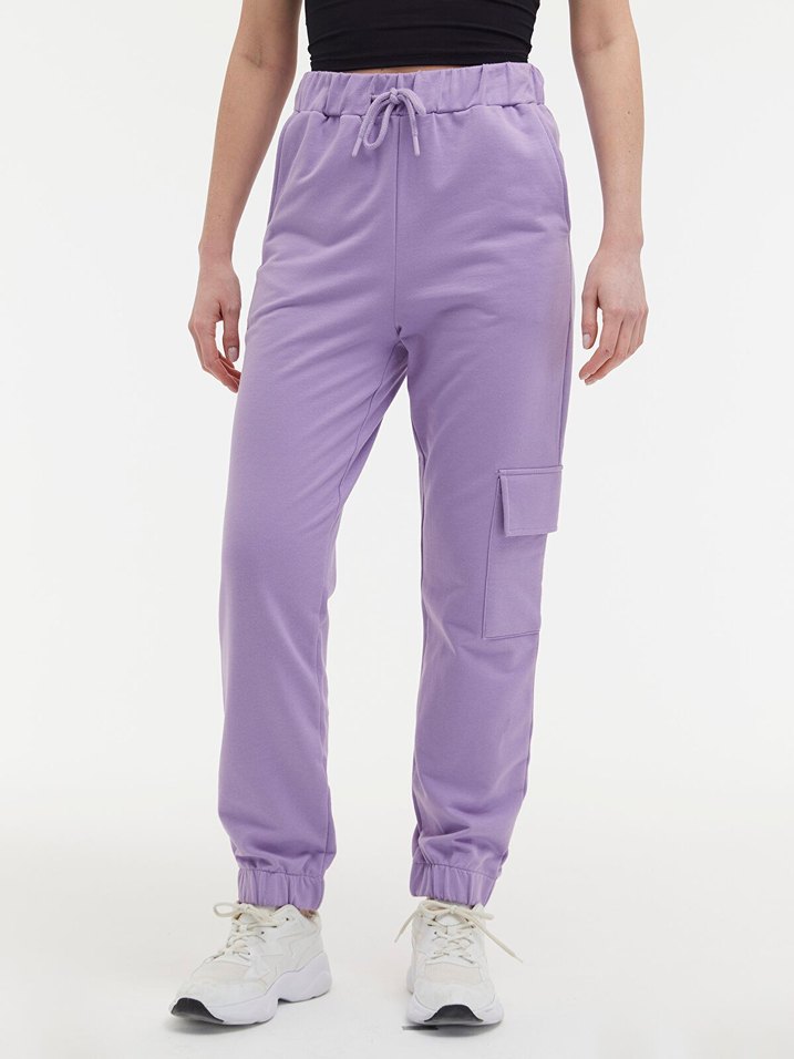 Mor Rahat ve Şık Kadın Eşofman - Görsel 2