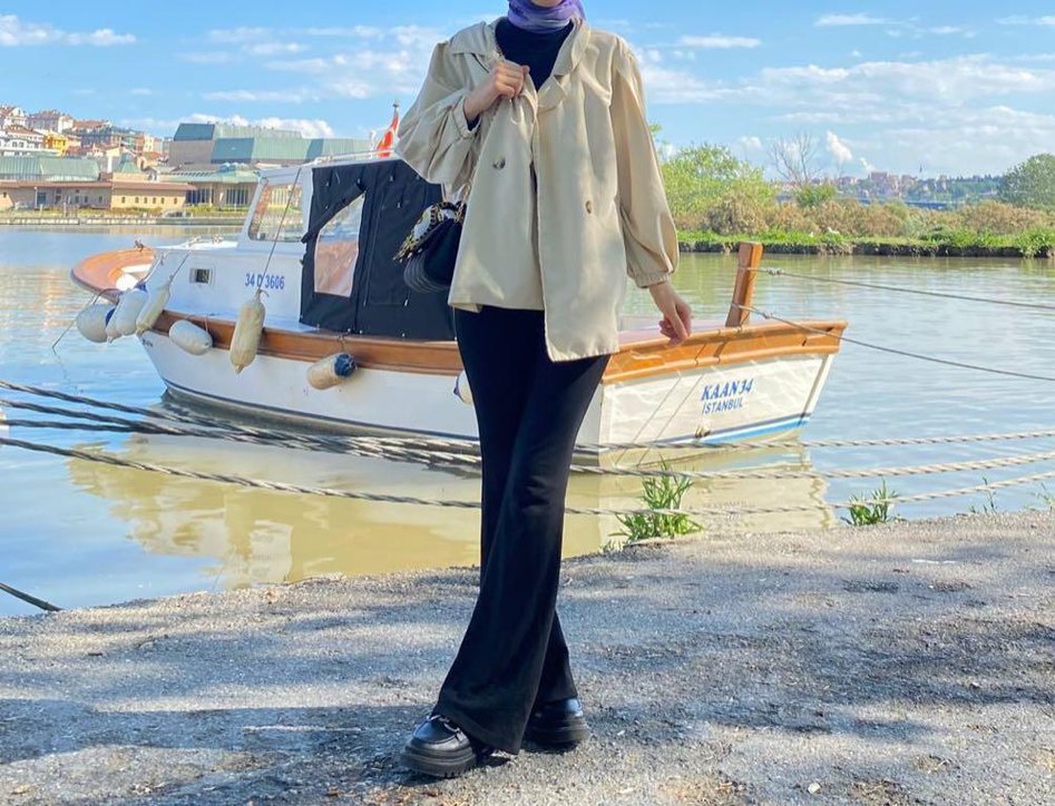 Bej Düğmeli Midi Trençkot - Görsel 2