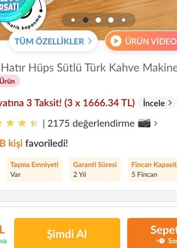 hatır hüps sütlü türk kahvesi makinesi - Görsel 3