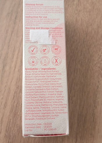 Beden Renk Pure Choice Ginseng Serum