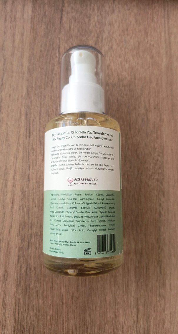 Soapy Chlorella Jel Yüz Temizleyici 100 ml - Görsel 2