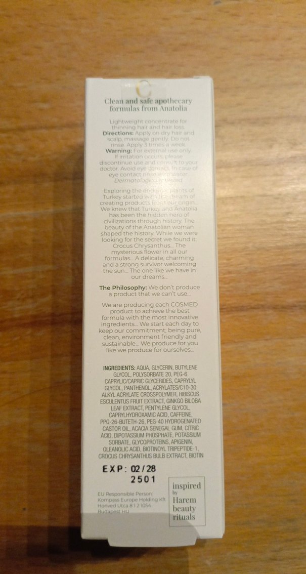 Cosmed Saç Dökülmesine Karşı Güçlendirici Serum 100 ml - Görsel 3