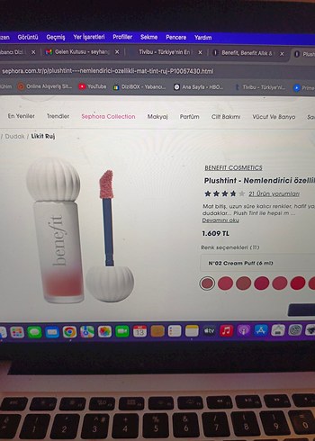 Benefit mat tint ruj - Görsel 7