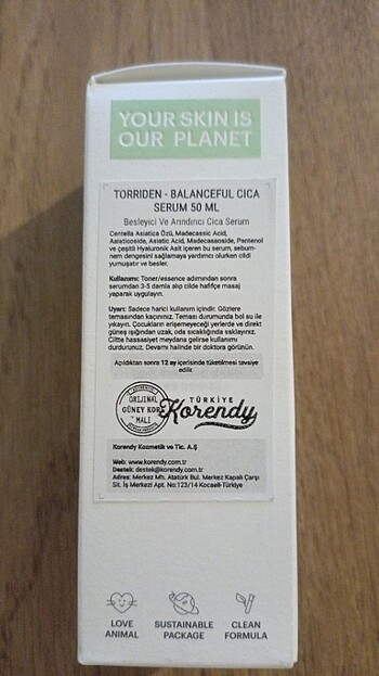 Diğer Torriden Balanceful Cica Serum