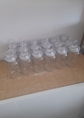 Şeffaf Kapaklı Cam Kavanoz Seti - Görsel 3