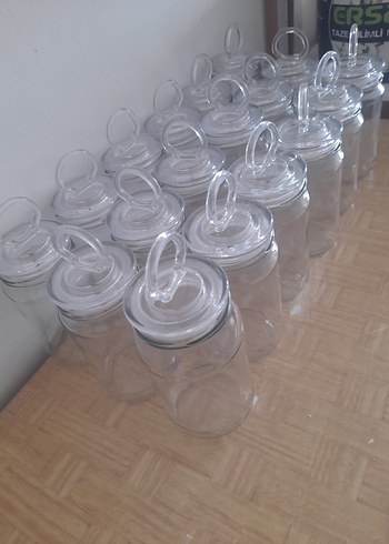 Şeffaf Kapaklı Cam Kavanoz Seti - Görsel 2