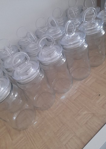 Şeffaf Kapaklı Cam Kavanoz Seti - Görsel 4