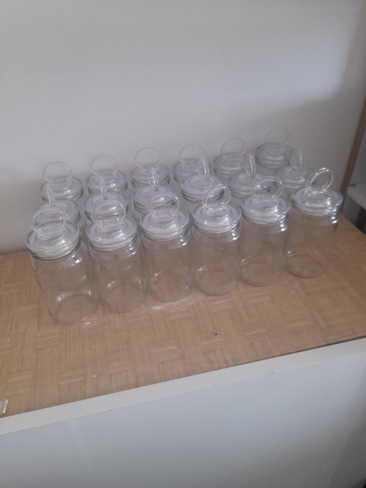 Şeffaf Kapaklı Cam Kavanoz Seti - Görsel 3