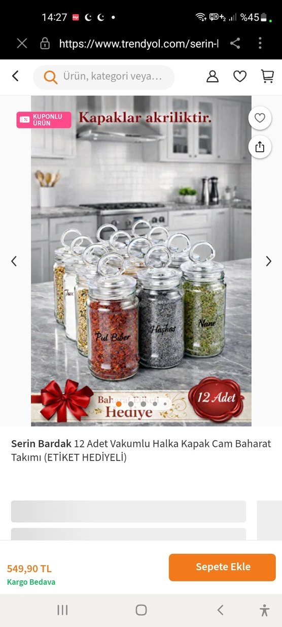 Şeffaf Kapaklı Cam Kavanoz Seti - Görsel 5