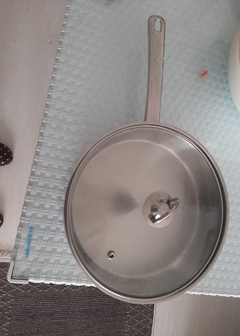 Cam Kapaklı Bej Tava - Görsel 2