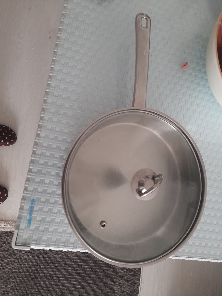 Cam Kapaklı Bej Tava - Görsel 2