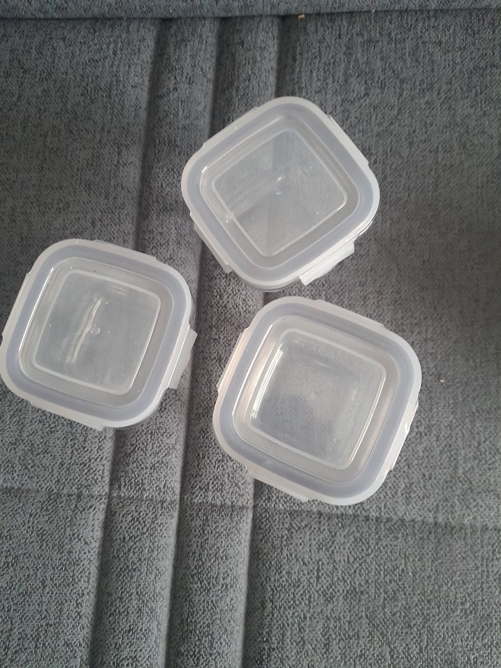 Beyaz Gri Kapaklı Dikdörtgen Saklama Kapları - Görsel 2