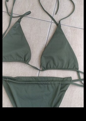 Yeşil İp Askılı Mini Bikini - Görsel 2