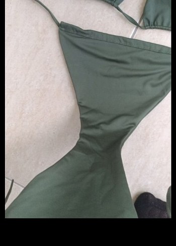 Yeşil İp Askılı Mini Bikini - Görsel 3