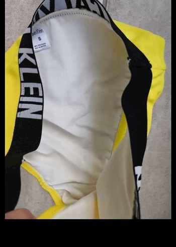 Sarı Calvin Klein Bel Detaylı Bikini - Görsel 2