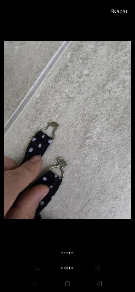 Mavi Mini Strappy Bikini Takımı - Görsel 4