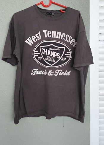 Gri Baskılı Tişört - Görsel 2