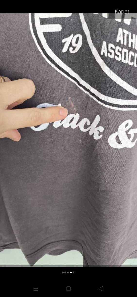 Gri Baskılı  Tişört - Görsel 4