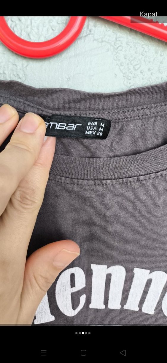 Gri Baskılı  Tişört - Görsel 3