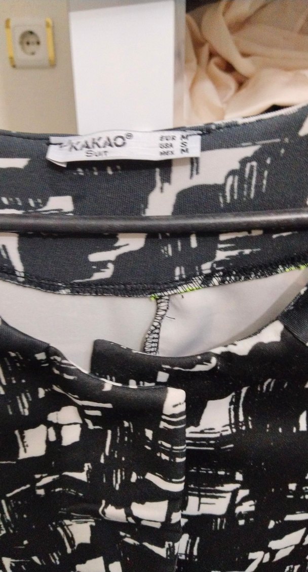 Siyah Gri Desenli Uzun Kollu - Görsel 3