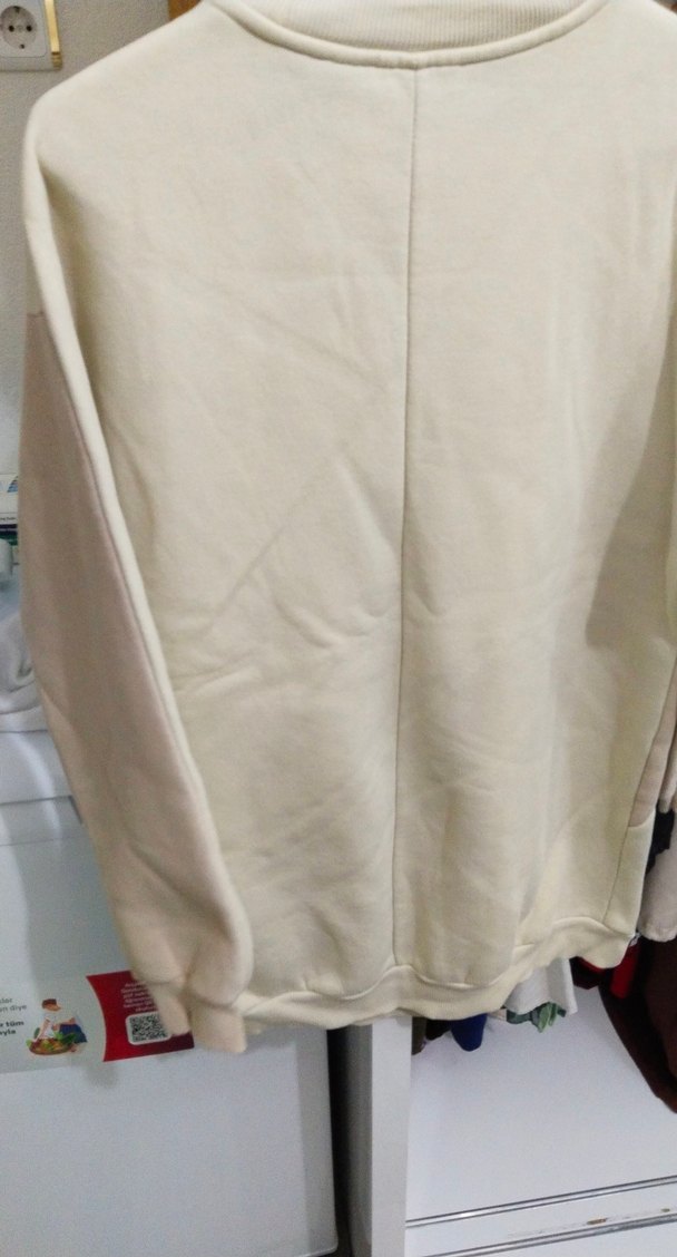 Kadın Beyaz Salaş Sweatshirt - Görsel 4